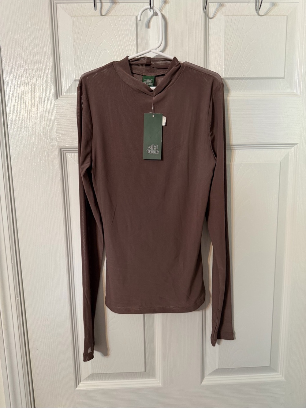 wild fable Long-Sleeve Crew Tee in Brown